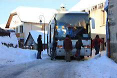 Arrivée au centre de vacances